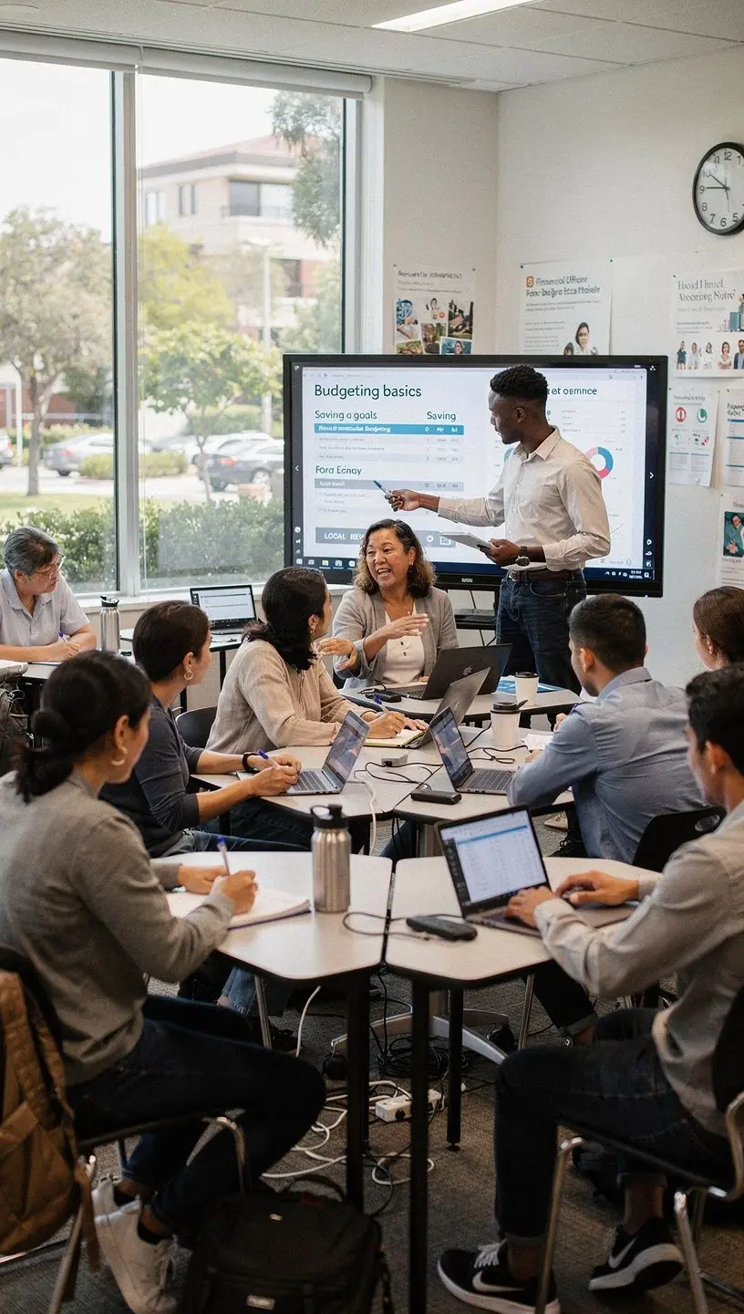 Professional team collaboration in modern office